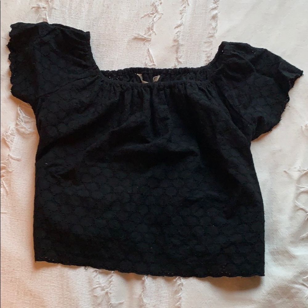 Zara Textured Off-The-Shoulder Top- Size M
